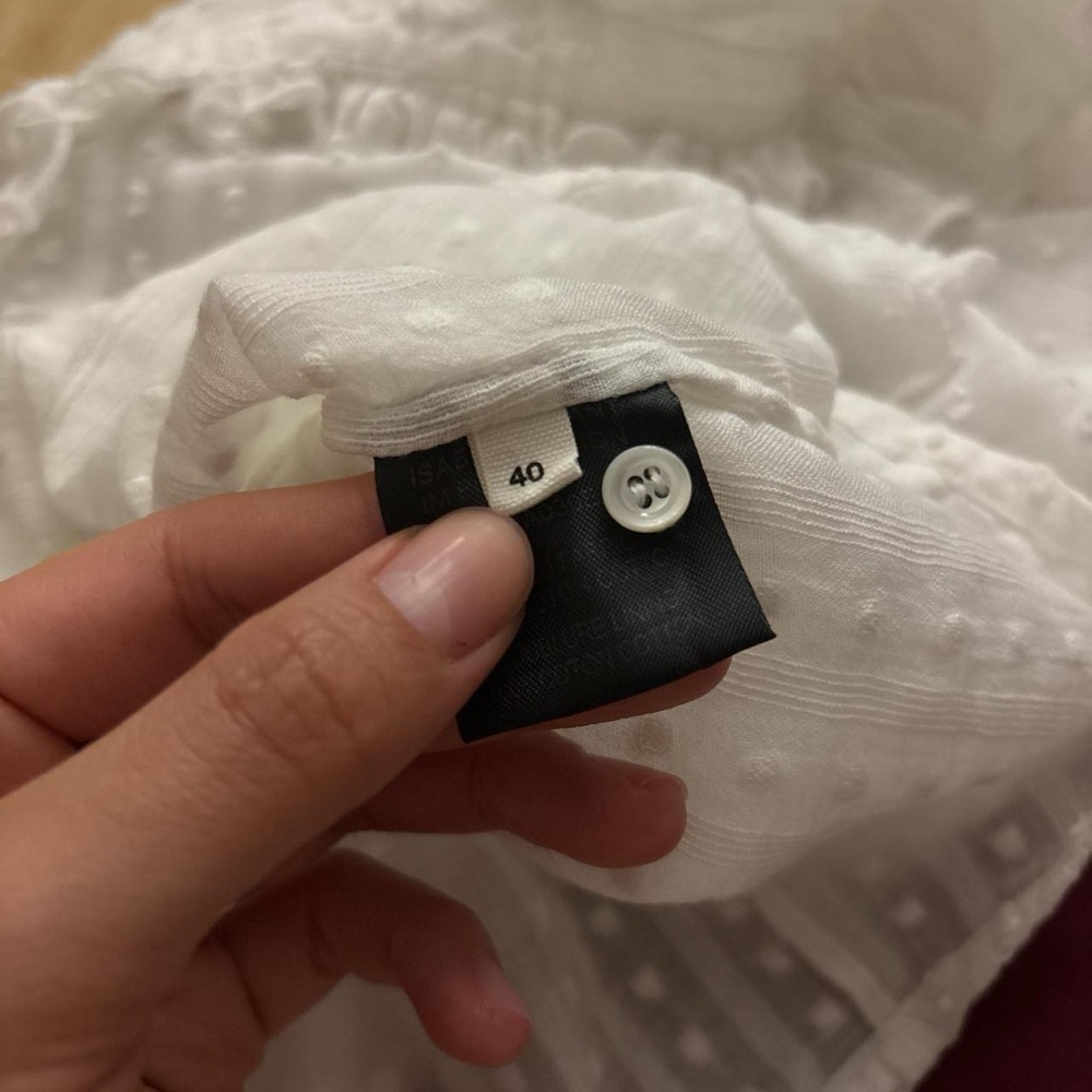 Isabel Marant White Ruffled Blouse - Picture 6 of 6